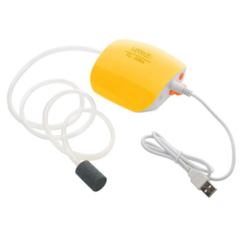 Bomba de aire USB portátil para peceras y carnada