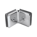 Clip vidrio-vidrio 90 Aleación ZAMAC. Económico Acabado Brillante. Vida útil 2-3 años