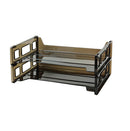 Bandejas plásticas ahumadas para escritorio, tamaño carta