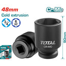 Dados sockets impacto 3/4" 48mm. Material CrMo