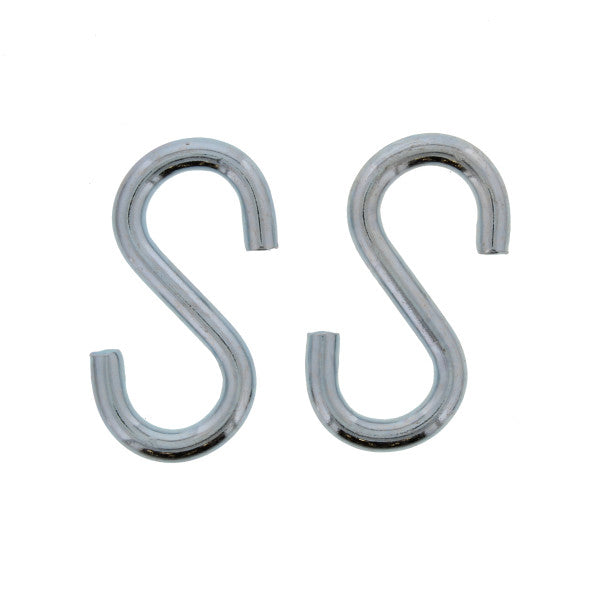 (Par) Ganchos S abiertos galvanizados de 3"