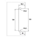 Cerradura pico de loro satinada