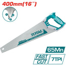 Serrucho de Mano de 16 "/ 400 mm 7TPI, dientes triples de precisión de tratamiento térmico.