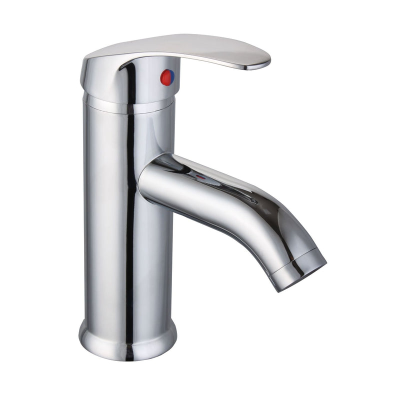 Llave de lavamanos BAJA monomando mezcladora con mangueras y cubierta