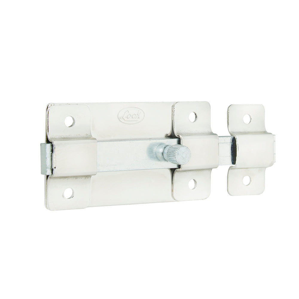 Picaporte pasador de sobreponer 8 cm níquel satinado Lock