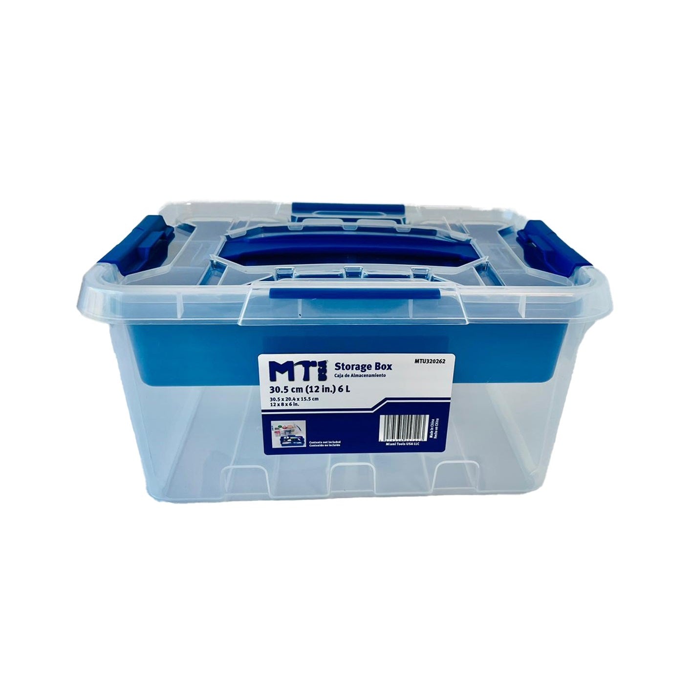 Caja plástica para almacenamiento, con bandeja extraíble. 6 litros. Tactix