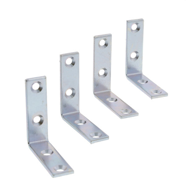 Set de Escuadras de esquina de 90 grados galvanizadas de 2" x 5/8"