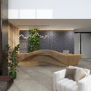 Panel Decorativo Mármol PVC 1.22m x 2.80m x 3mm Gris marquina (Línea económica)