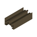 Marco Inferior Ventana VC.  Espesor 1.27 mm Largo 5.85 mts. Acabado Anodizado Bronce VC122