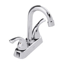 Llave mezcladora plástica ecológica de 4" para lavamanos tipo bar cuello alto con cubierta