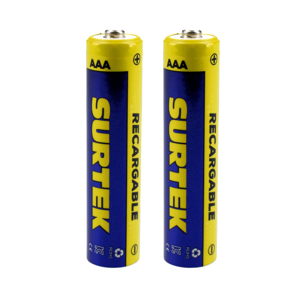 Pilas recargables AAA blíster con 2 piezas Surtek.