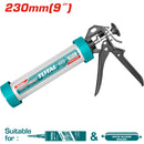 Pistola de silicón de 9" Calafateadora de aluminio 2en1 para salchichas o cartuchos