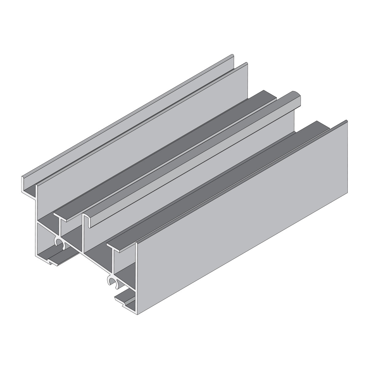 Marco Inferior Ventana VC mosquitero. Espesor 1.27 mm Largo 5.85 mts. Acabado Anod Natural VC122