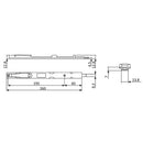 Picaporte metalico para segunda hoja de puerta o ventana abatible. Funciona en Canal de sistema Euro