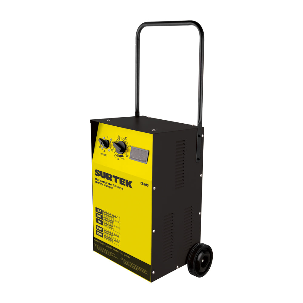 Cargador baterías arrancador de 127 V, frec 60 Hz Surtek
