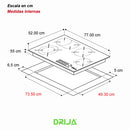 Estufa empotrable eléctrica Alemania 76 Professionale