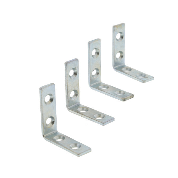Set de Escuadras de esquina de 90 grados galvanizadas de 1-1/2" x 1/2"