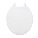 Tapa de asiento redondo para inodoro. Color blanco