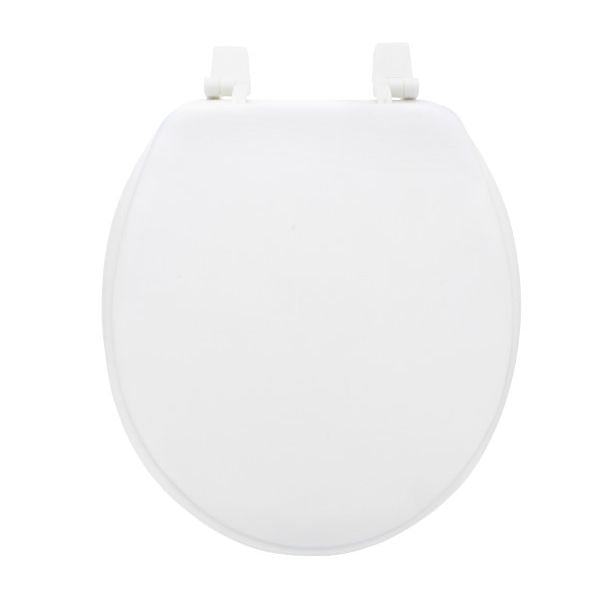 Tapa de asiento redondo para inodoro. Color blanco