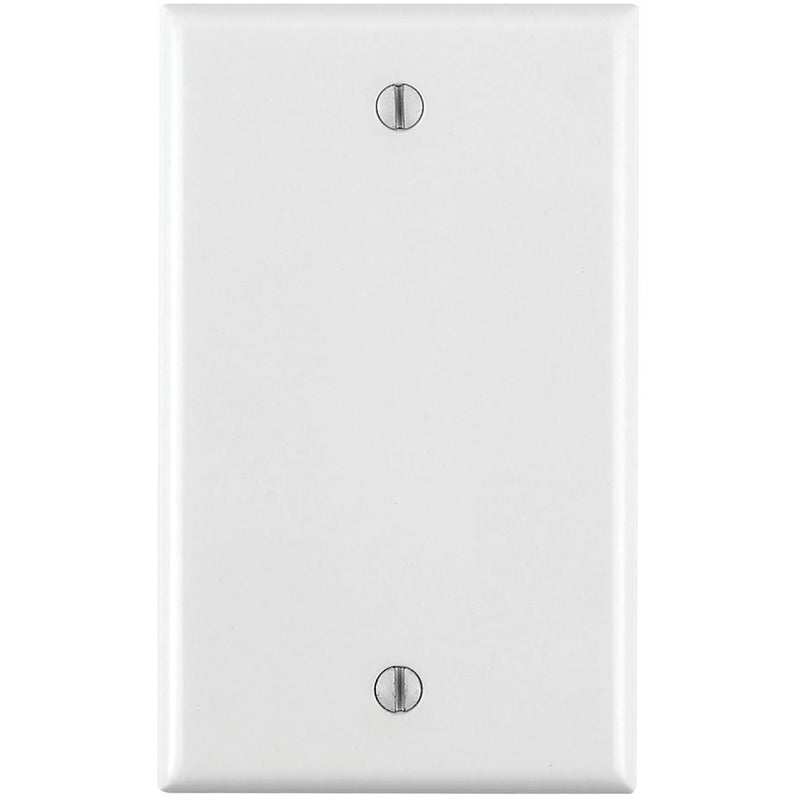 Tapa Plastica Ciega. Incluye Tornillos Metalicos. Color Blanco.