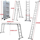 Escalera Multiposicion 4 X 4 de aluminio.