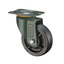 Rueda girat Serie trabajo mediano 100mm 4" Capacidad rueda 105kg Nylon  negro alta temperat 260 Cº