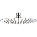 Regadera ducha de plato redonda de 6” sin brazo y chapetón. Cuerpo en acero inoxidable 304