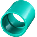 Union Recta de 3/4" para  Tubo - Tubo Electrico de PVC. Color Verde Claro.