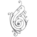 Rosón artístico de hierro forjado ≠16 x 8 mm, 770 x 840 mm