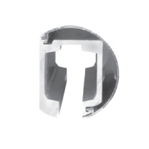 Riel para rodachines TD-8600A-2/C-1/A-1. Longitud 3m.Aluminio.C/cobertor circular en aluminio