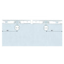 Par rodachines y accesorios Brillante, puerta vidrio temp10-12 mm, soporta 100kg. riel TD-8600B-4