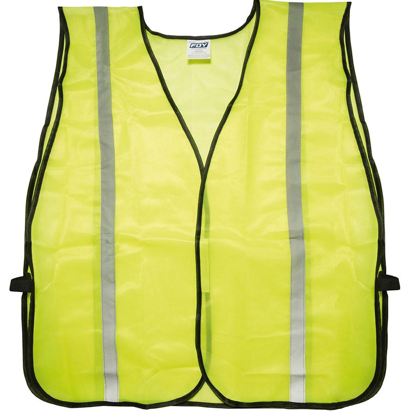 Chaleco de seguridad tela amarilla cintas reflejantes Foy