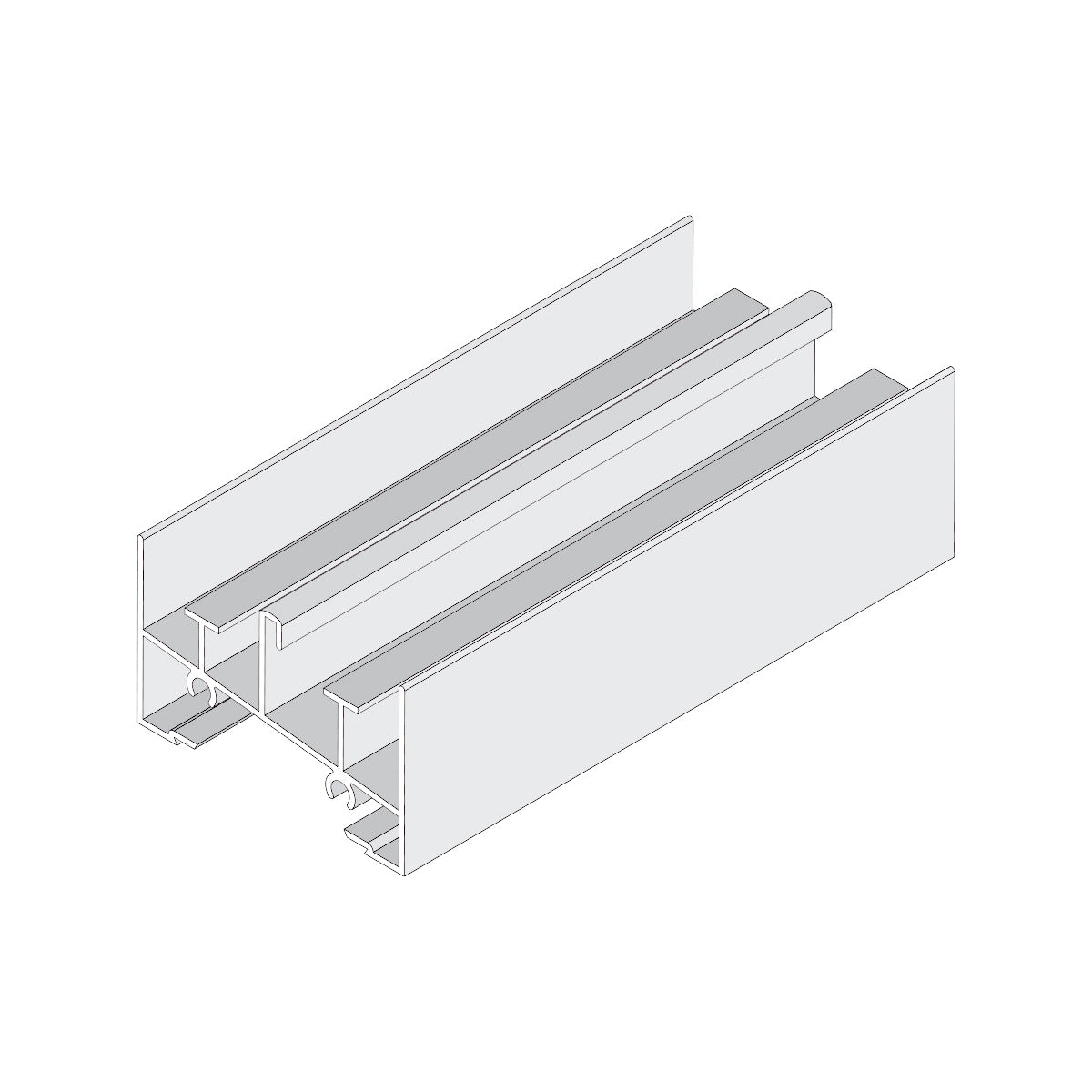 Marco Inferior Ventana VC . Espesor 1.27 mm Largo 5.85 mts. Acabado Lacado Blanco VC122