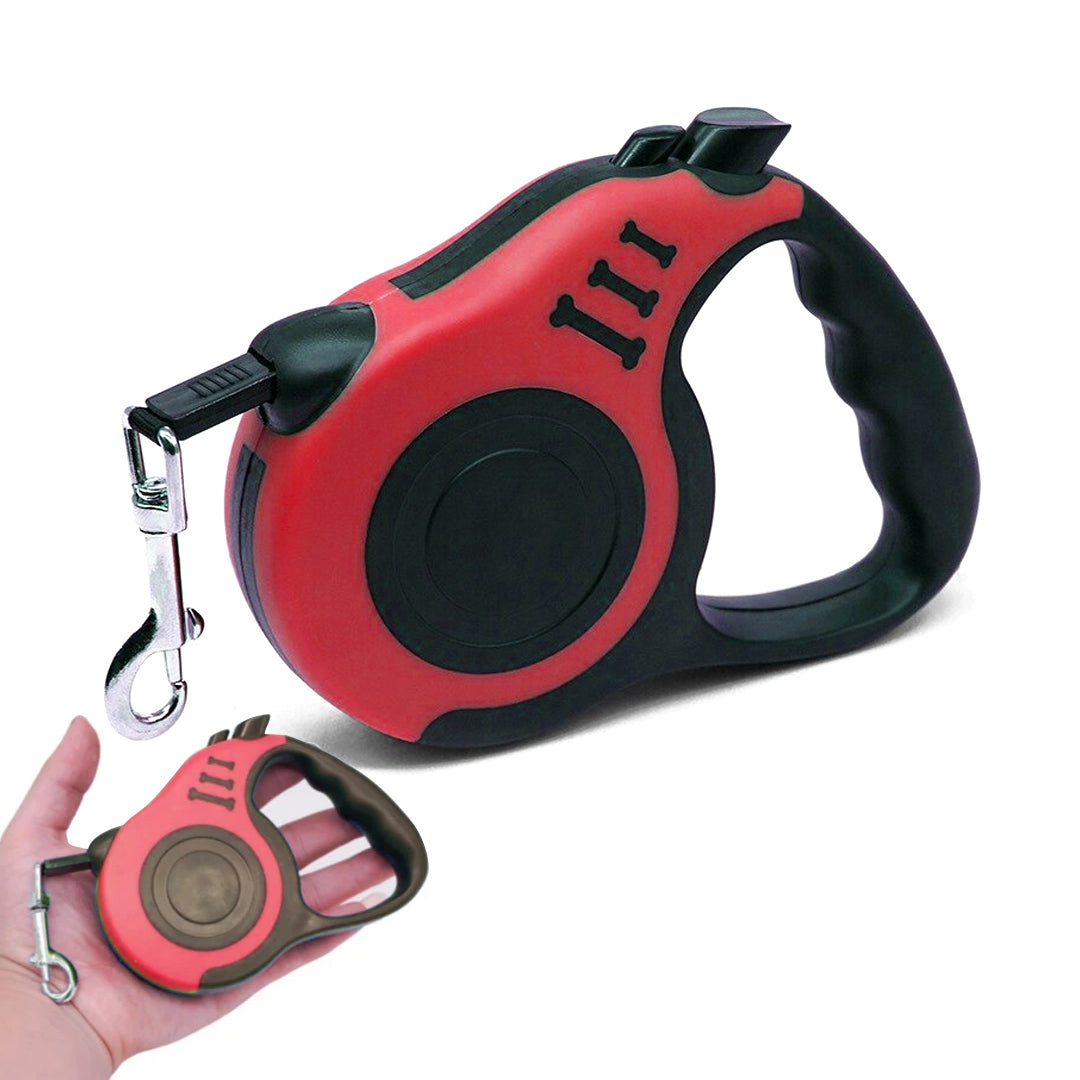 Correa retractil para mascotas. 3/5 Metros de Largo. 15 a 20 kg