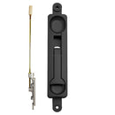 Picaporte de embutir de 1/4" offset.  Acabado Negro.