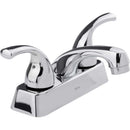 Llave mezcladora 4" para lavamanos con cubierta y manerales de palanca