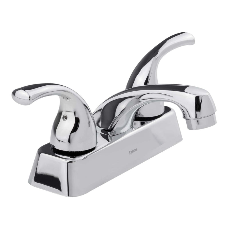 Llave mezcladora 4" para lavamanos con cubierta y manerales de palanca