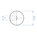Bolita para finales de tubito, Acero Inoxidable 304, Satinado.