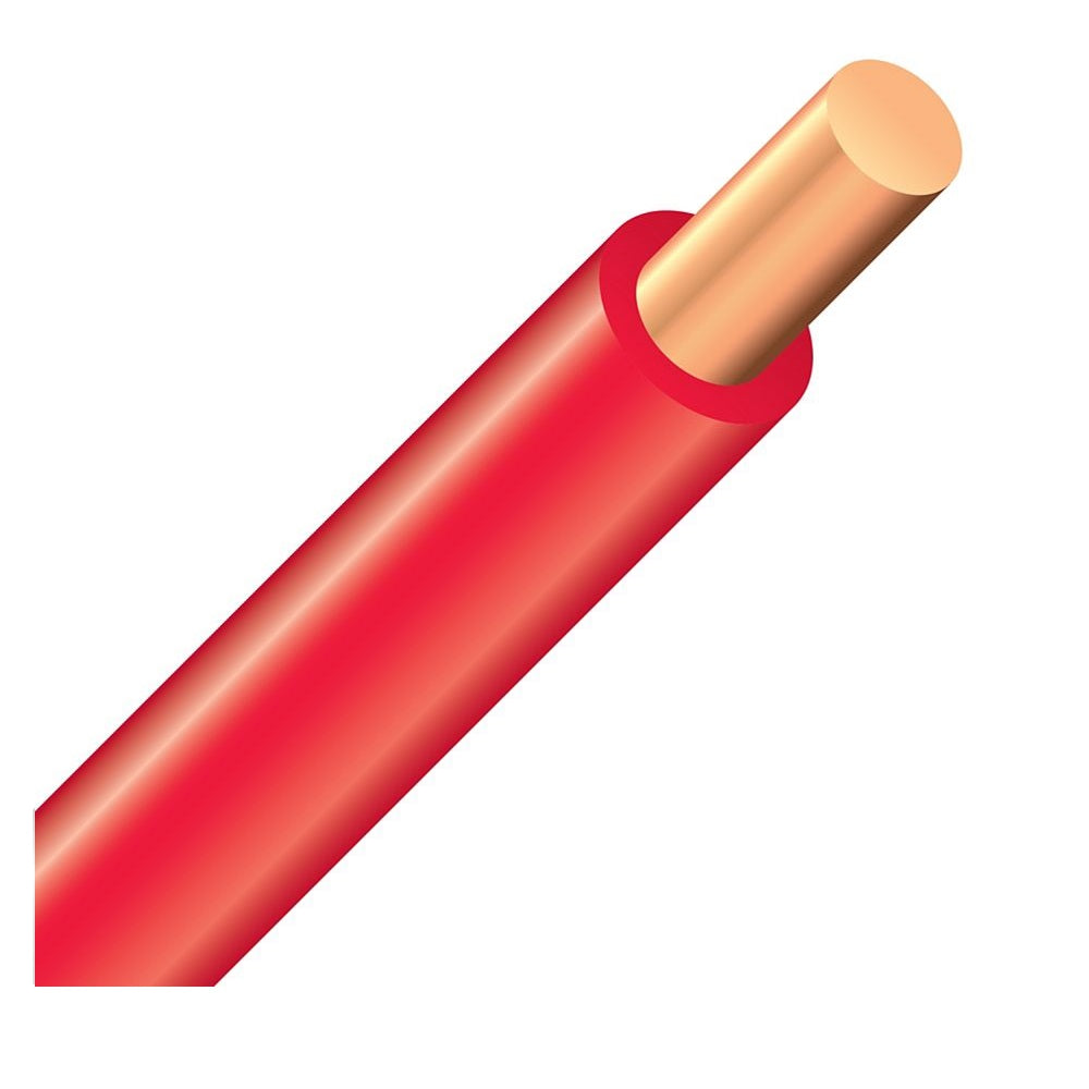 Alambre Electrico 10 AWG. Color Rojo. Se Vende Rollo 152.40 m