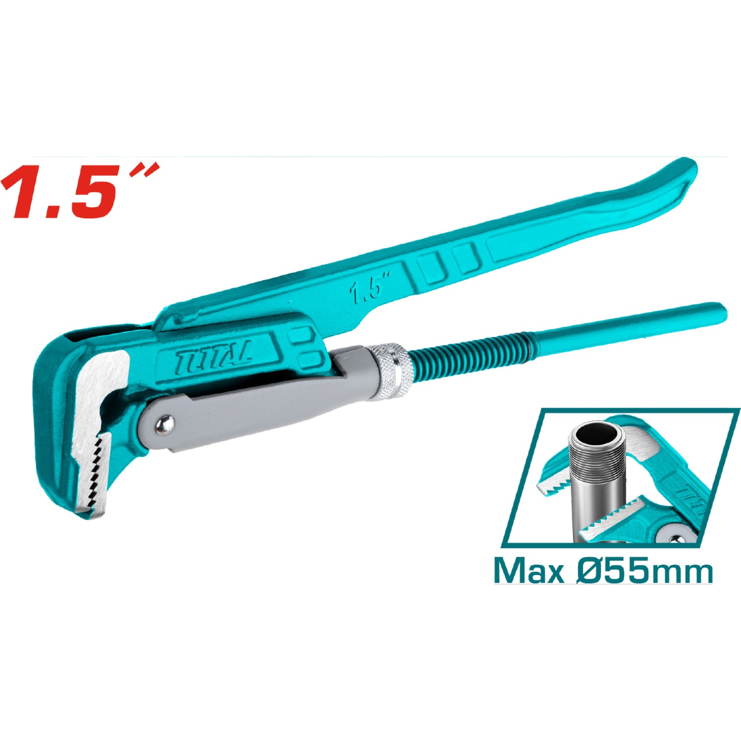 Llave sueca de 90 grados industrial de 1 1/2". Tu