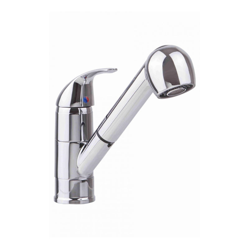 Llave de fregador monomando para fregador incluye mangueras