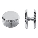 Boton Nivelador de fachadas.Brillante.Dia38mm.p/vidrio 10-12mm.Separacion 6.35mm