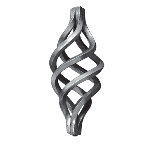 Piña de hierro forjado Diámetro Ø 80 x 165 mm; L 20 mm.