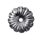 Flor artística de hierro forjado Diámetro Ø 65 mm; 5mm de espesor.