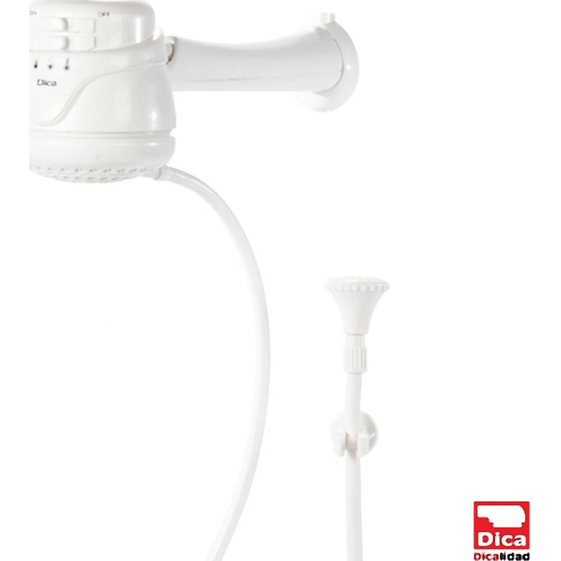 Ducha Regadera eléctrica de tres temperaturas con brazo, chapetón y regadera de mano 110 Volt