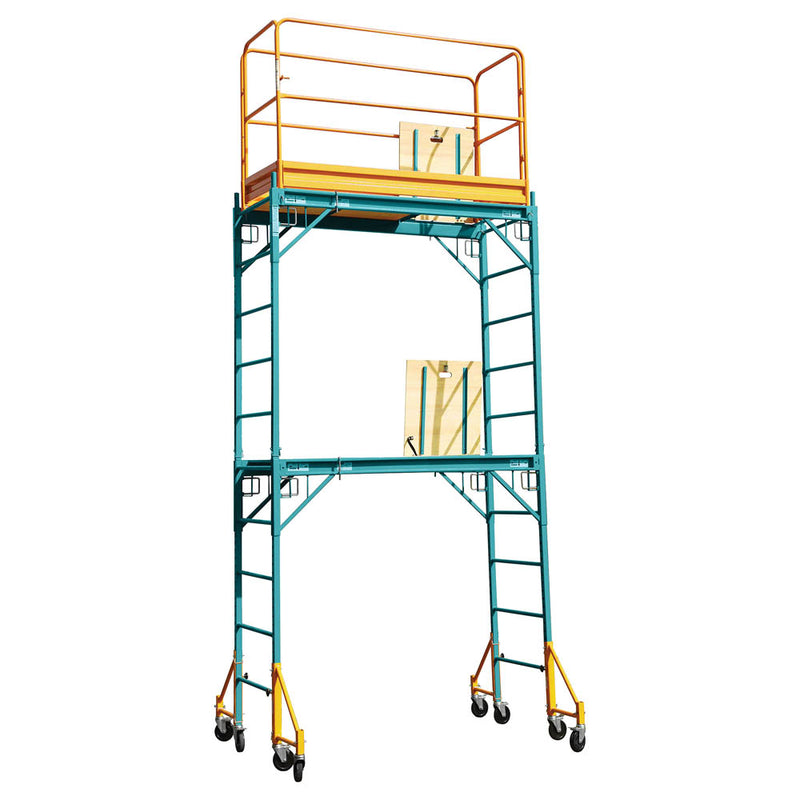 4 Bases con ruedas para Andamio 6 pies. Se usa para dar mas estabilidad cuando trabaja con 2 cuer