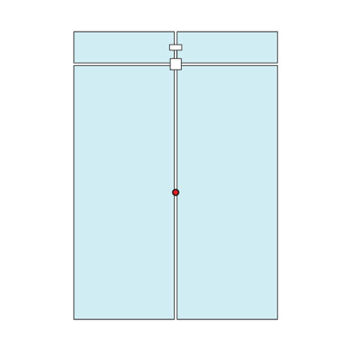 Boton Nivelador de fachadas.Satinado .Dia 38mm. p/vidrio 10-12mm.Separacion 6.35mm