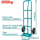 Carretilla Manual de Carga para 200 Kg. Espesor de los Tubos: 1.2 x 25 mm. Alta Calidad