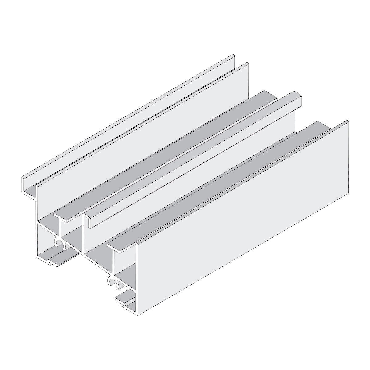 Marco Inferior Ventana VC mosquitero. Espesor 1.27 mm Largo 5.85 mts. Acabado Lacado Blanco VC122