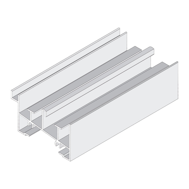Marco Inferior Ventana VC mosquitero. Espesor 1.27 mm Largo 5.85 mts. Acabado Lacado Blanco VC122